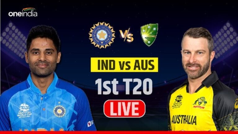 India Vs Australia 1st T20 Live Streaming Online - India 2023