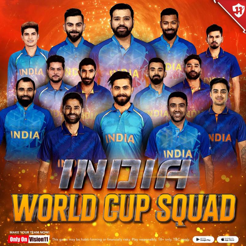 World Cup India Squad 2023 Cricket - India 2023