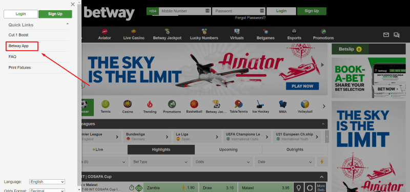 How To Download Betway Data Free App