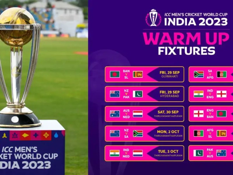 2023 World Cup Cricket Schedule
